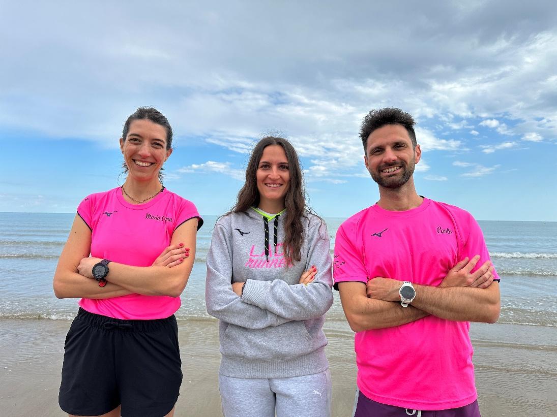 I coach di Lady Runner: Maria Chiara, Nadia e Carlo